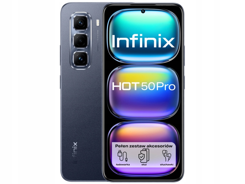 Smartfon Infinix Hot 50 Pro 8/256GB 6.78" 120Hz Czarny
