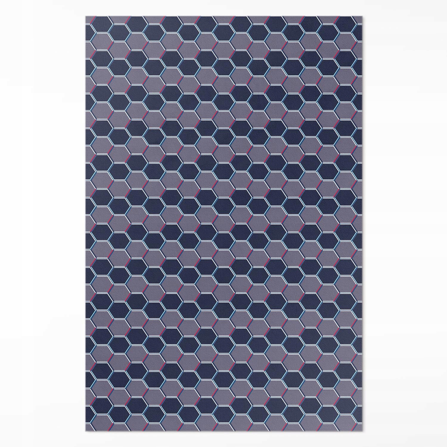 Koberec do obývacího pokoje Hexagony 3D, jemná mozaika 120 x 180 cm