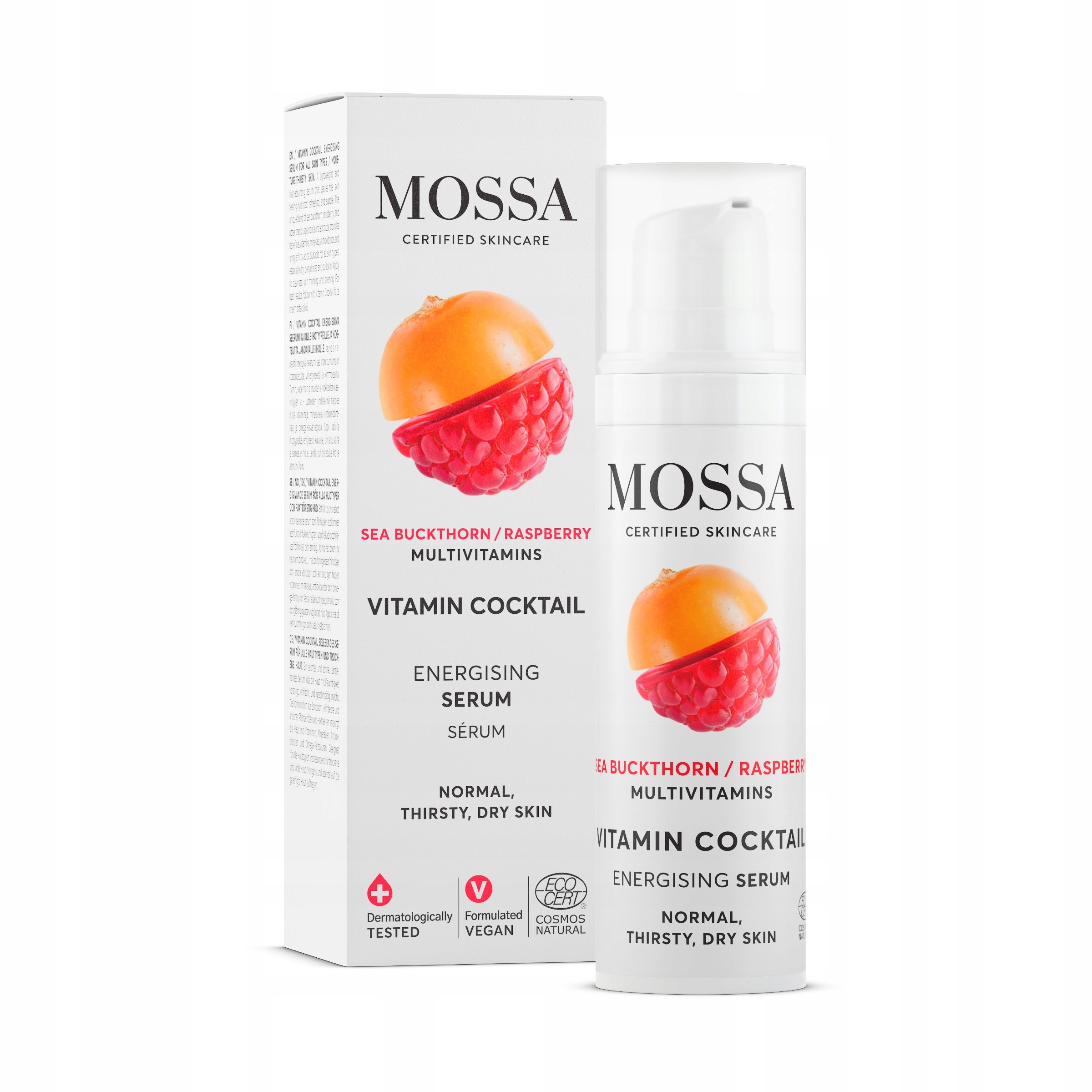 Multivitaminové sérum s rakytníkem a malinou Mossa by Madara 30 ml