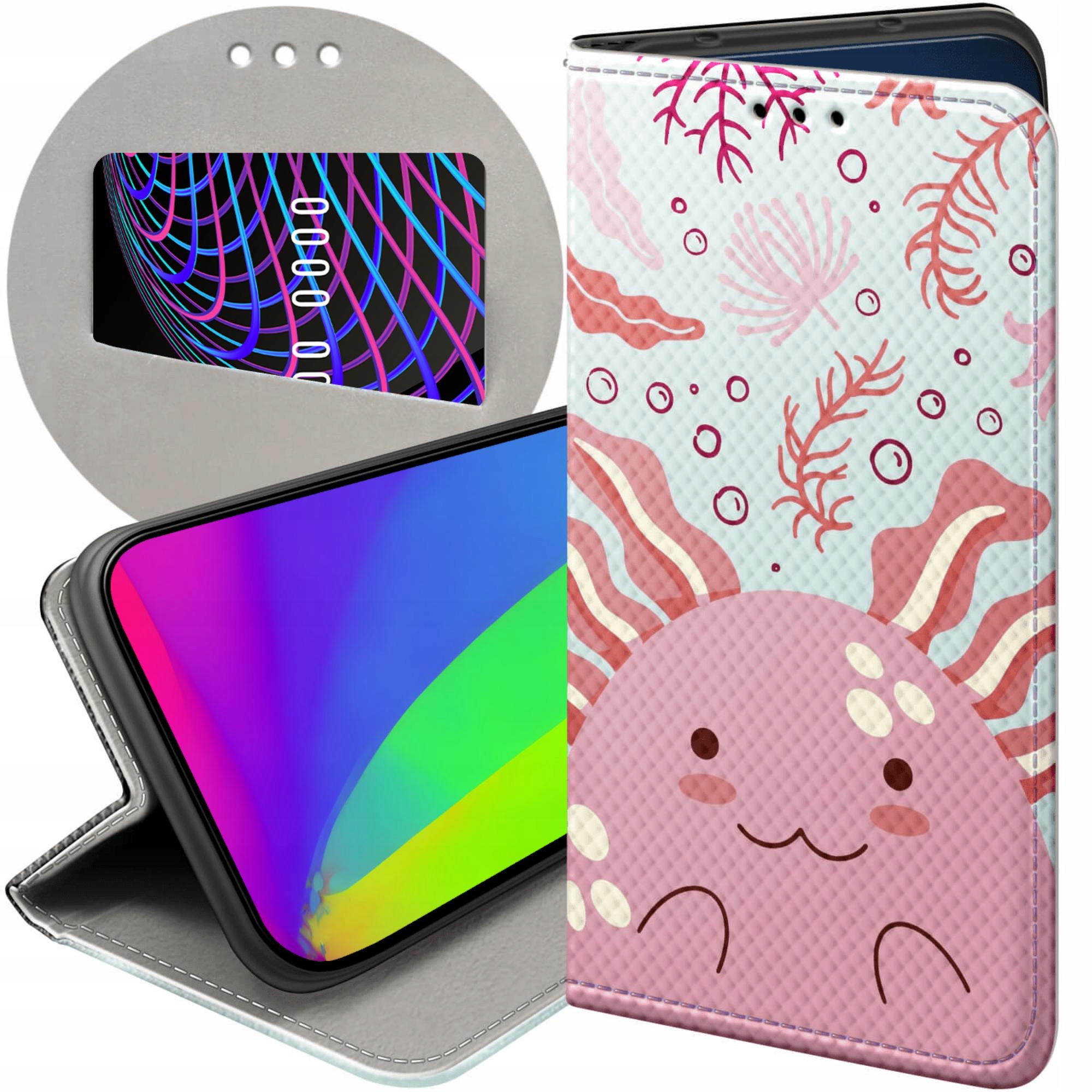 Etui Do Xiaomi Poco M3 Pro M3 Pro 5G Axolotl Aksolotl Z Aksolotlem