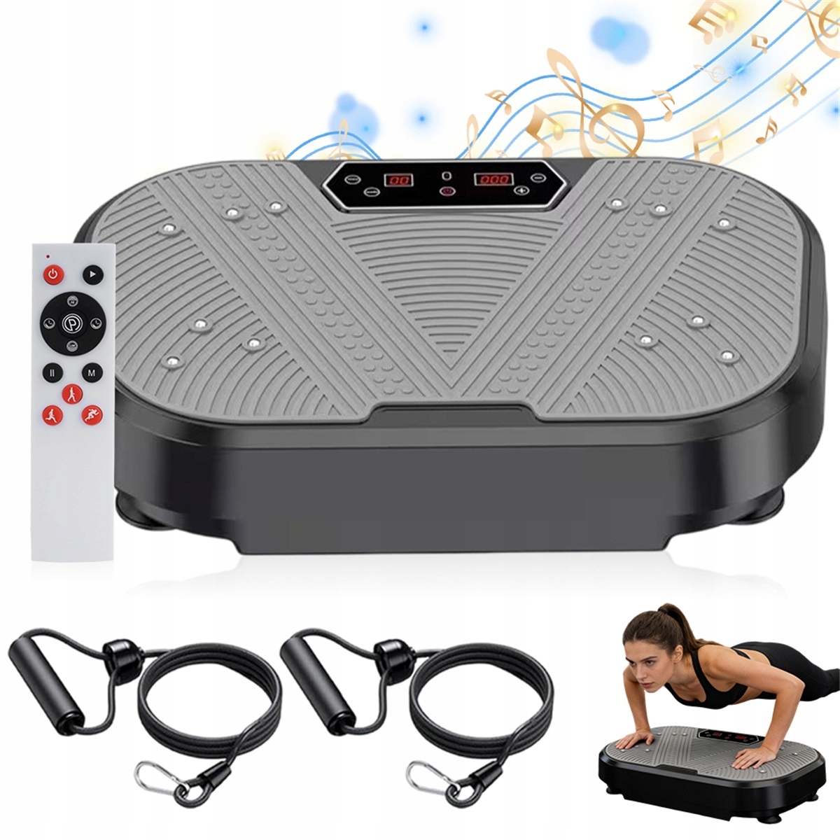 Inteligentna platforma fitness 120 poziomów 10 trybów z pilotem 250kg