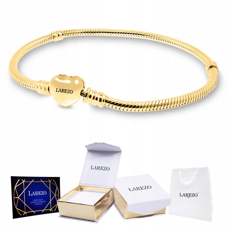 

Bransoletka złota modułowa charms zawieszka 17cm