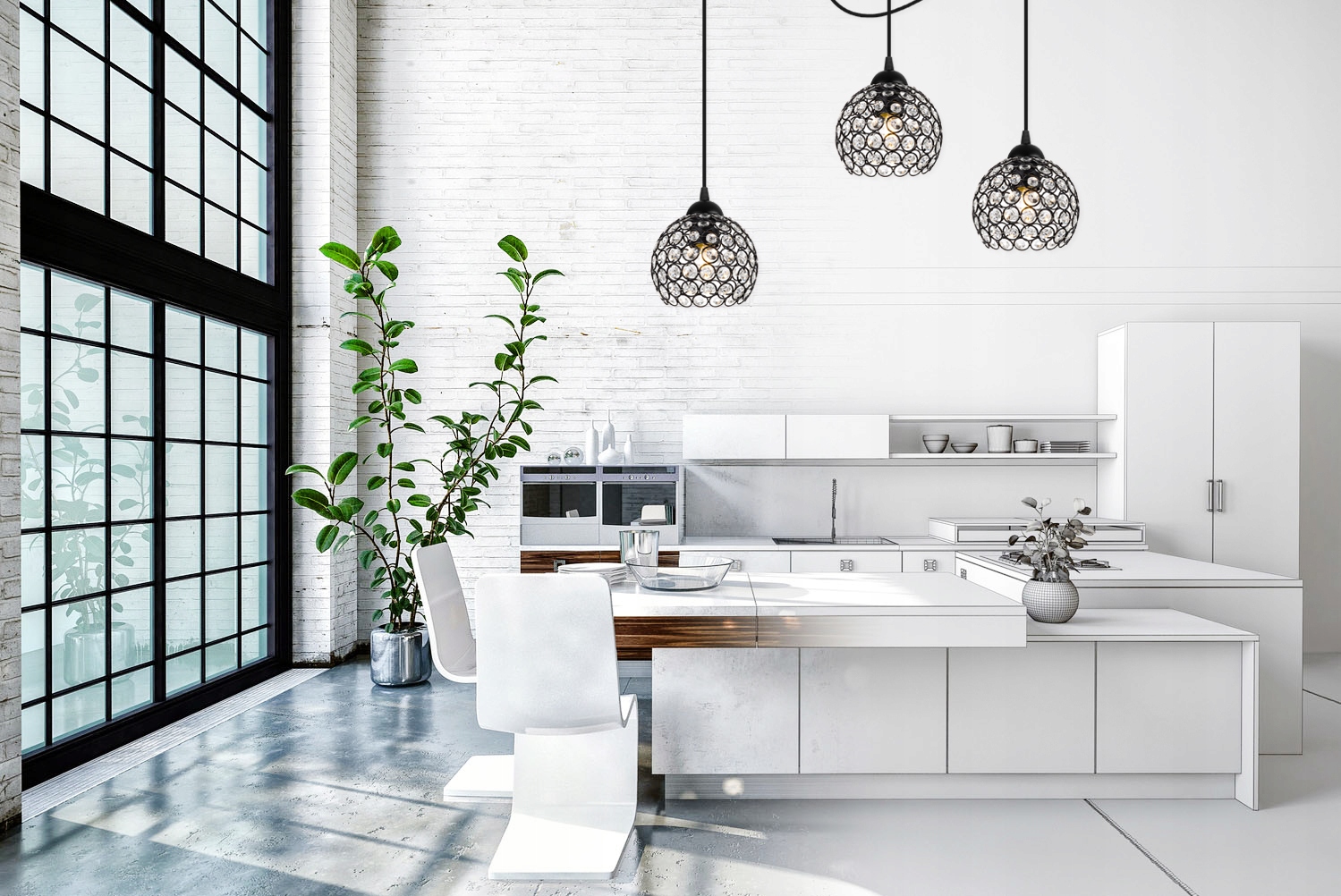 LAMPA WISZĄCA SUFITOWA PAJĄK PLAFON KRYSZTAŁKI Marka Light Home