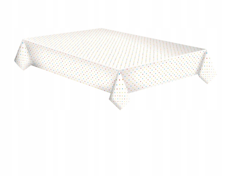 

Obrus Papierowy Kolorowe Kropki Party 120x180 CM
