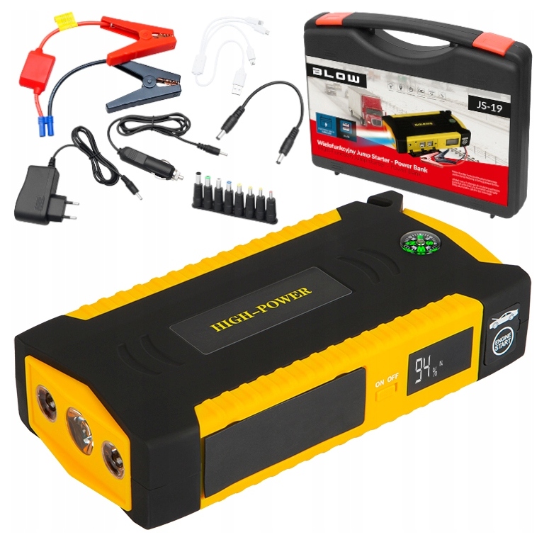 

Jump-starter Booster Rozruch Auta Powerbank 4x Usb