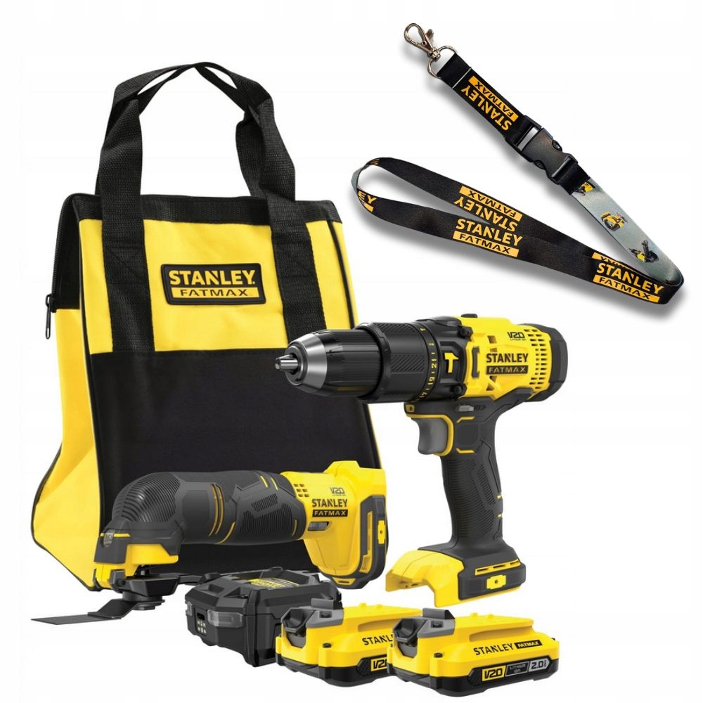 Stanley SFMCK213D2S-QW aku 2x2.0, ładowarka, torba smycz