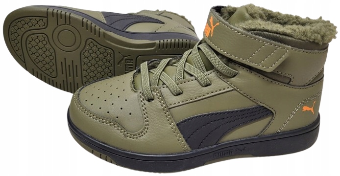 Buty Puma Zimowe Ocieplane Rebound Layup Sl Fur V Ps Na Rzepy R. 29