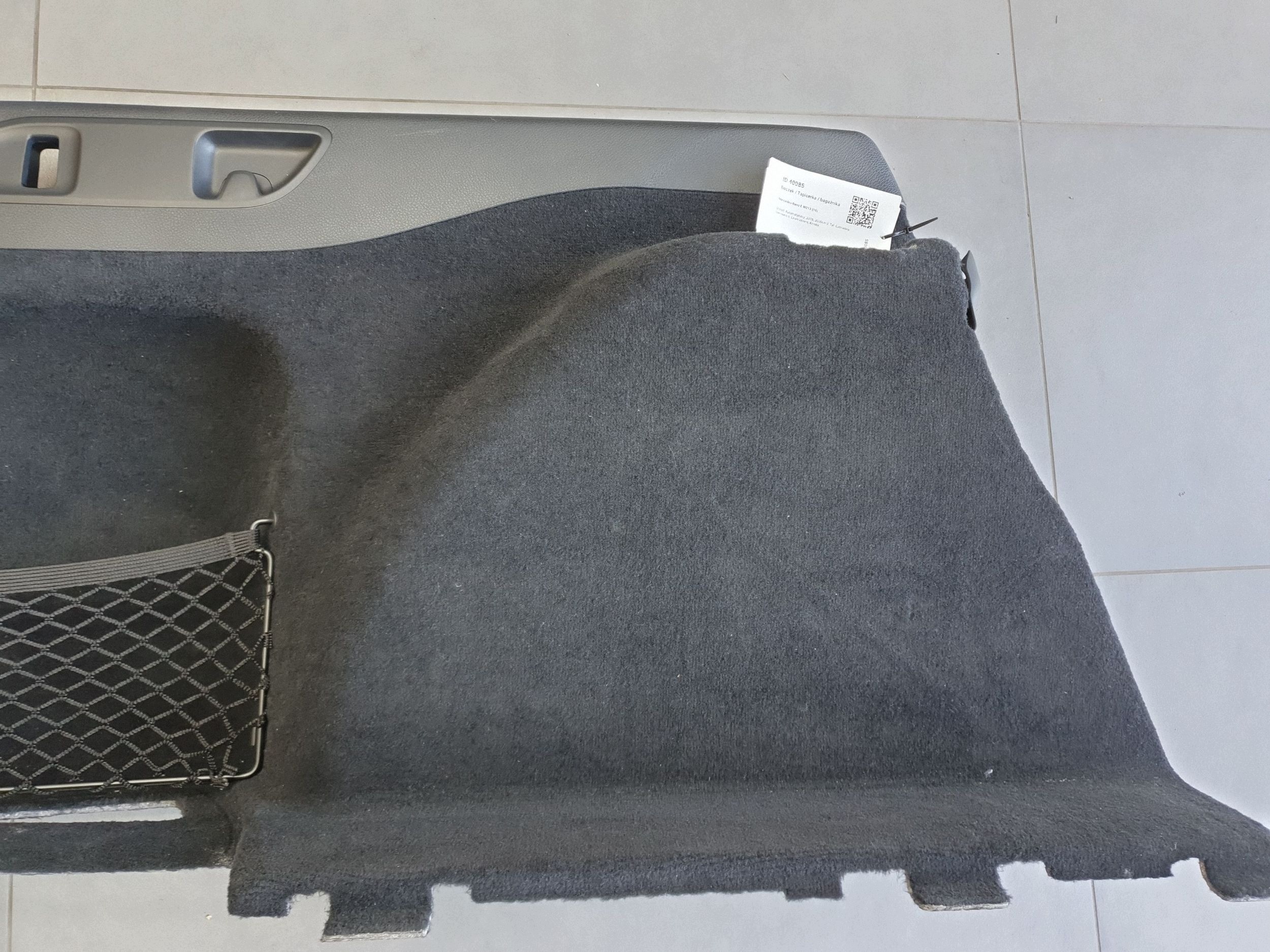 Mercedes-Benz E W213 boot upholstery left rear part A2136907103