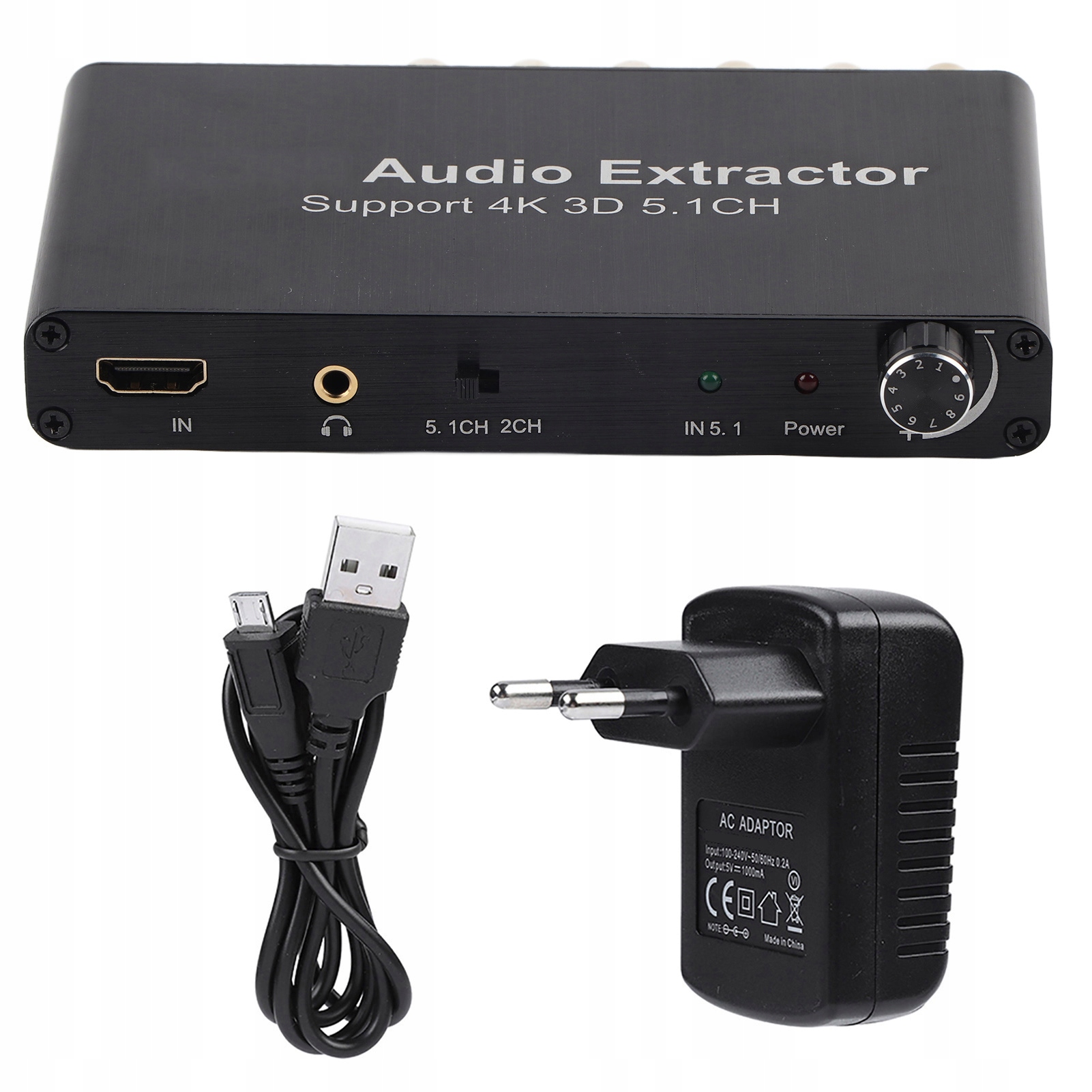 4K 3D HDMI 5.1 Kanał HDMI Audio Extractor