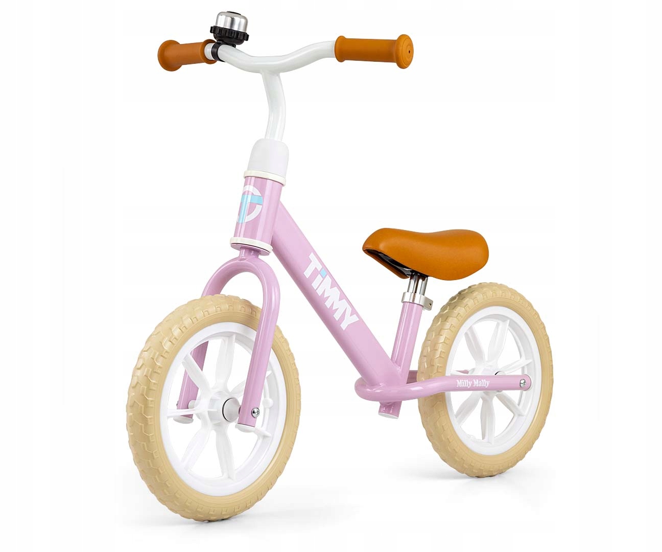 Rowerek Biegowy jeździk regulowane siodełko Timmy Milly Mally Pink różowy