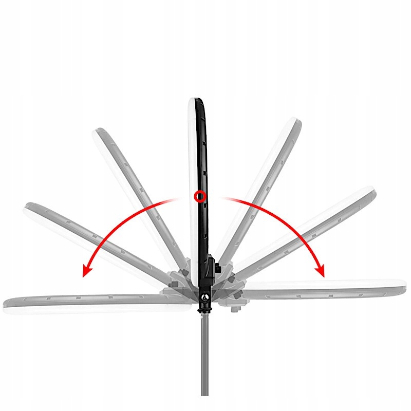 MITOYA MTY-21C LAMPA PIERŚCIENIOWA + STATYW 185 CM Źródło światła LED