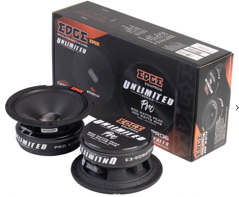 Głośniki Samochodowe Edge EDUPRO6 Pro Unlimited 165MM 400W Midrange