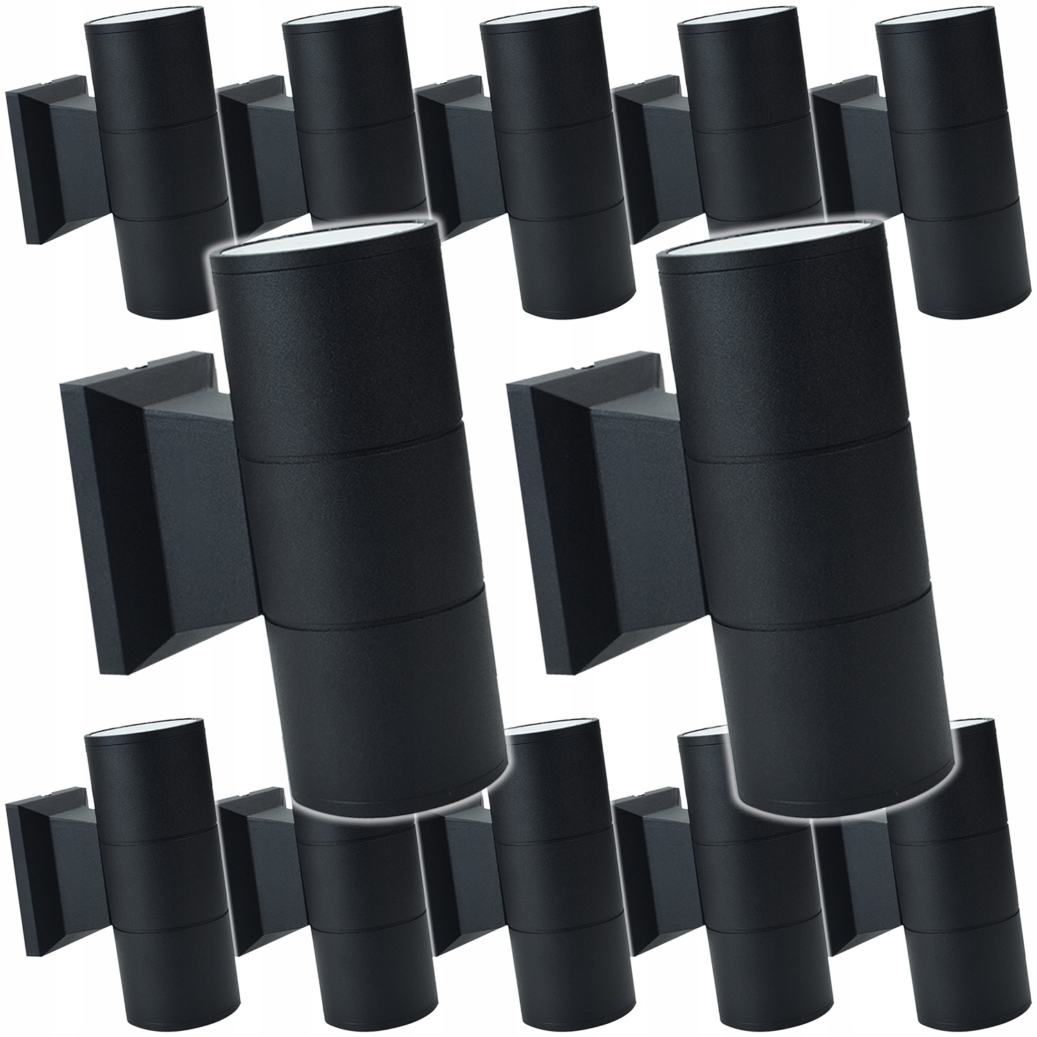 12 x Vodotěsná venkovní lampa na zeď, nástěnné svítidlo na terasu, fasádu domu