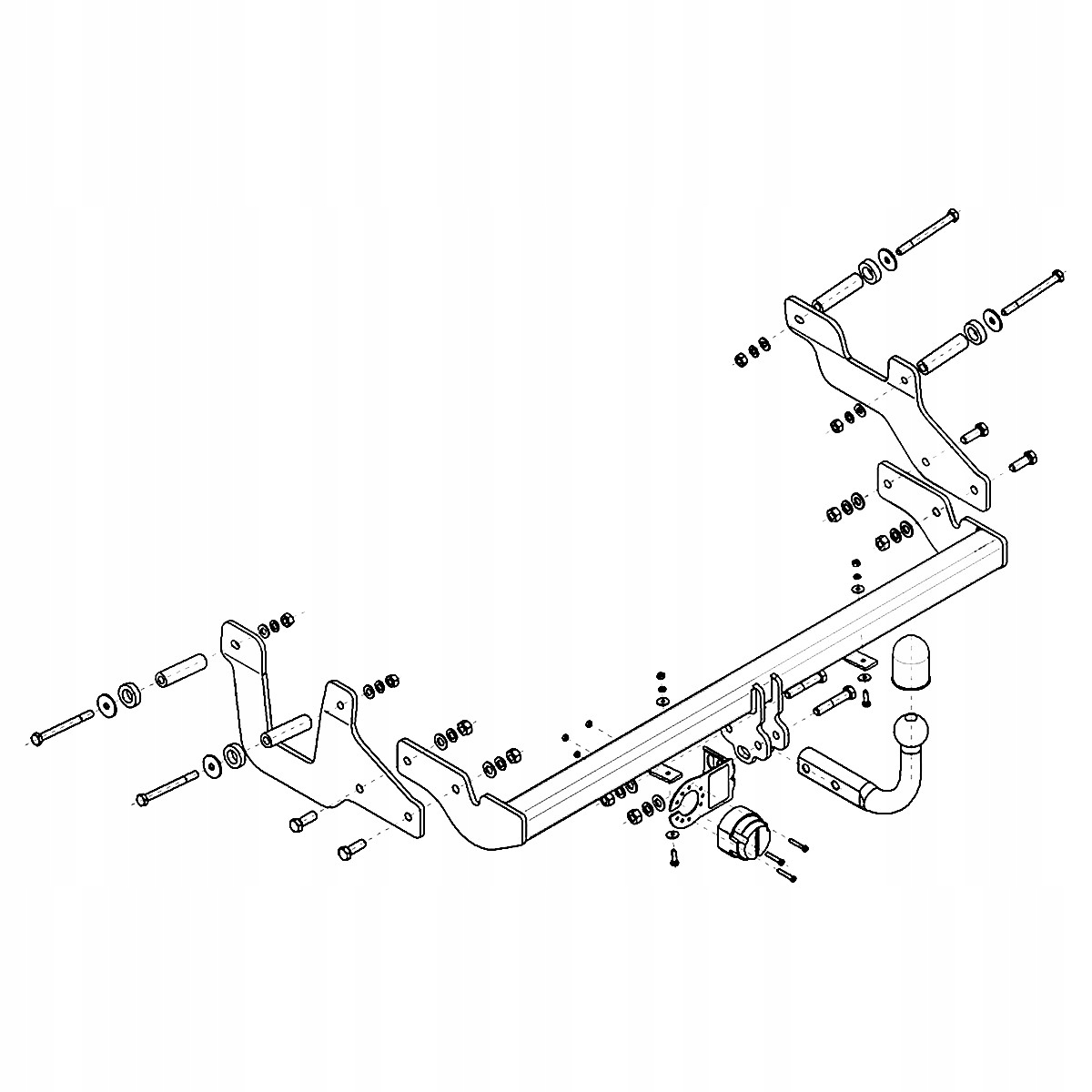 Hak holowniczy Renault Express Kombivan od 21 MODUŁ WIĄZKA 13 PIN GRATIS Producent Steinhof