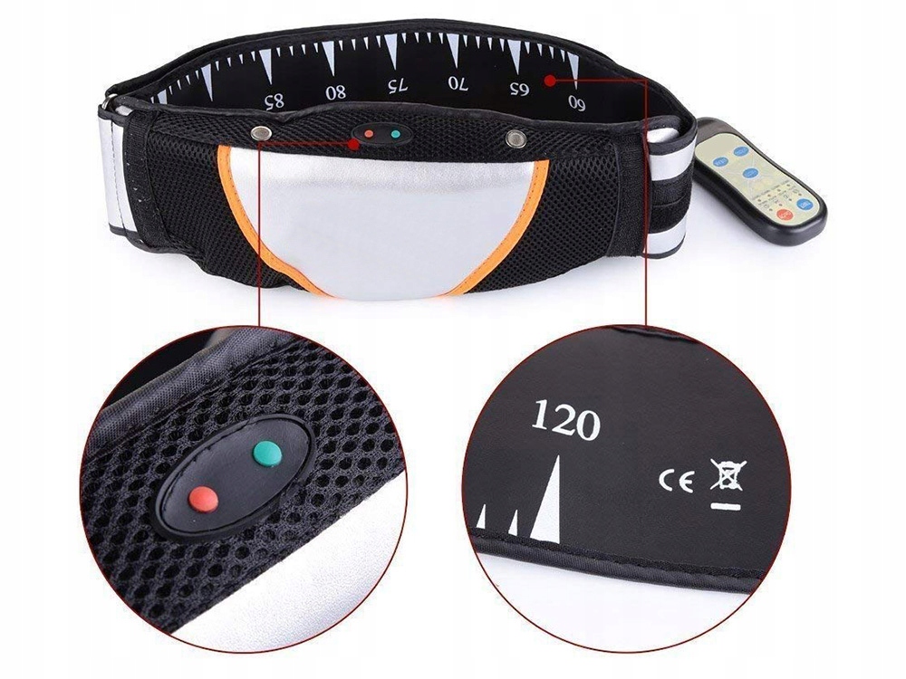 PAS WIBRUJĄCY ODCHUDZAJĄCY WYSZCZUPLAJĄCY 6 W 1 Liczba programów 2