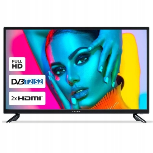 Televizor Kiano 40" Slim Tv Full Hd Pvr Dled Hdmi Usb DVB-T2 Černý