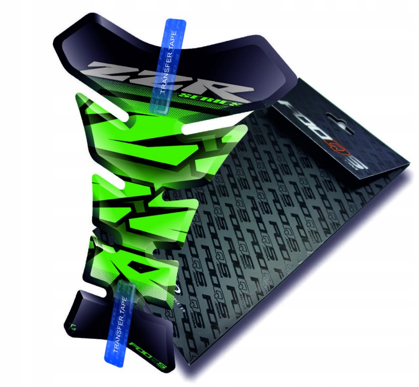 Tank-pad od firmy Fooqs Kawasaki Zz-r 250 600 1100 Černý Zelený