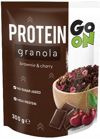 Levně 5X Proteinová granule Brownie Višeň 300 g Go On Sante