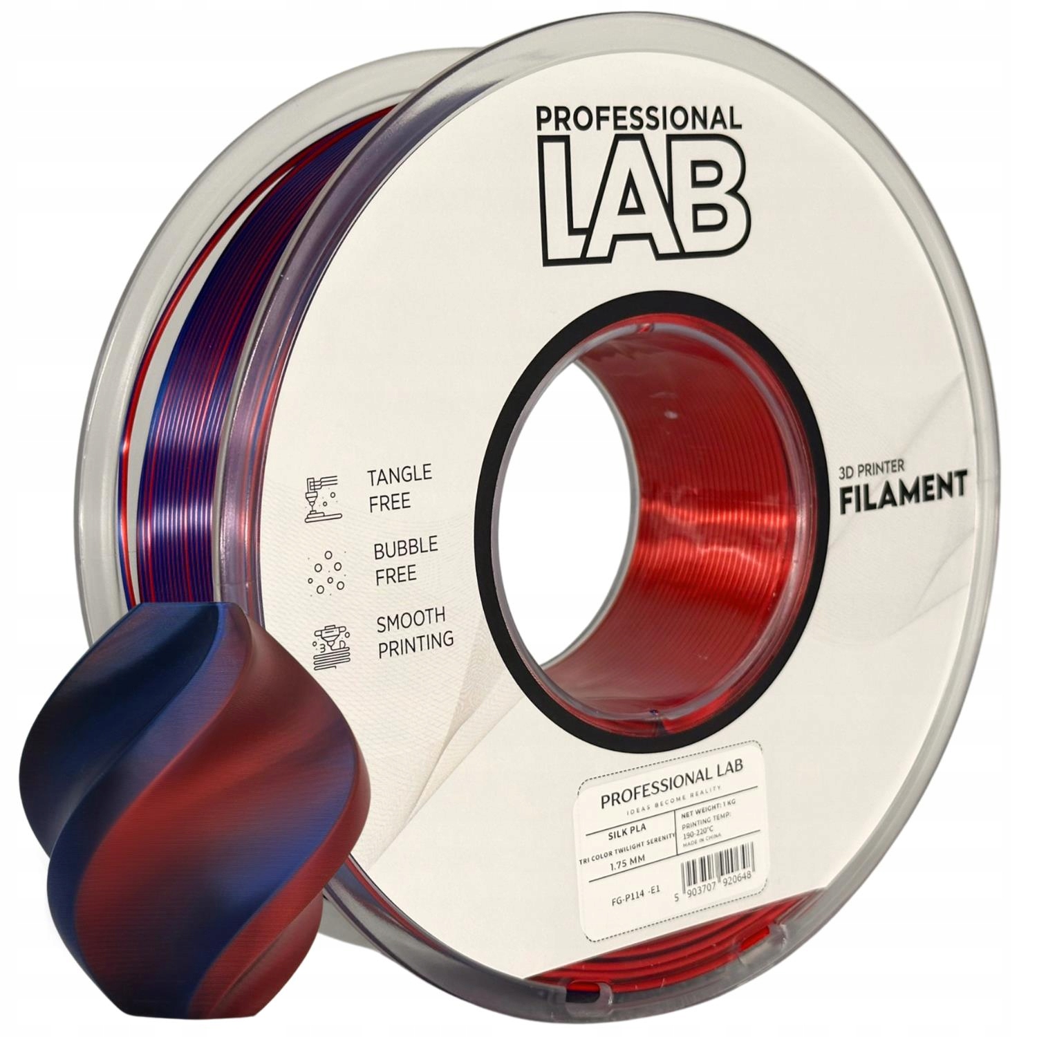 Filament Smart Print Silk Pla Dual Twilight Serenity 1,75mm 1kg