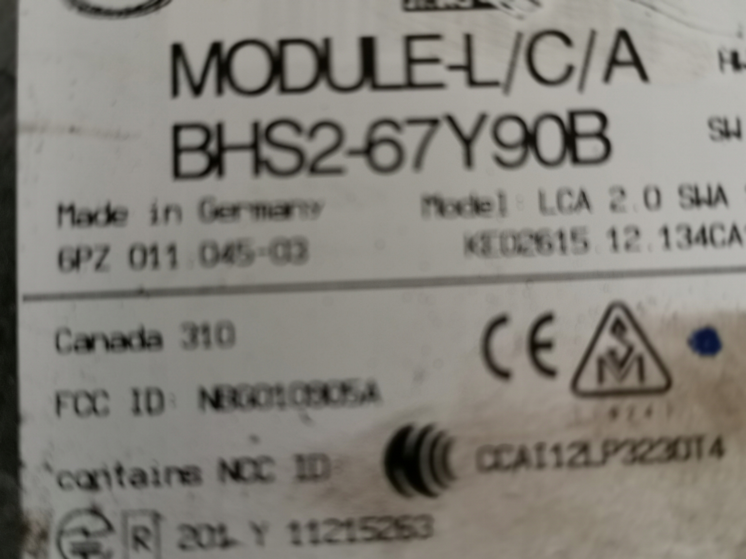 mazda oe BHS2-67Y90B