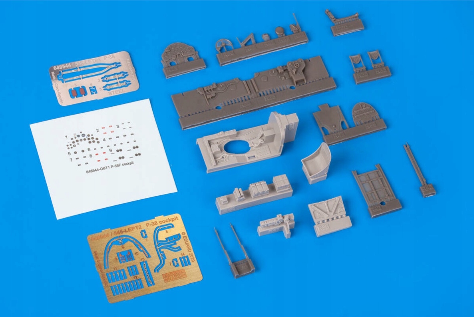 Eduard Příslušenství 648544 Kokpit P-38F pro Tamiya