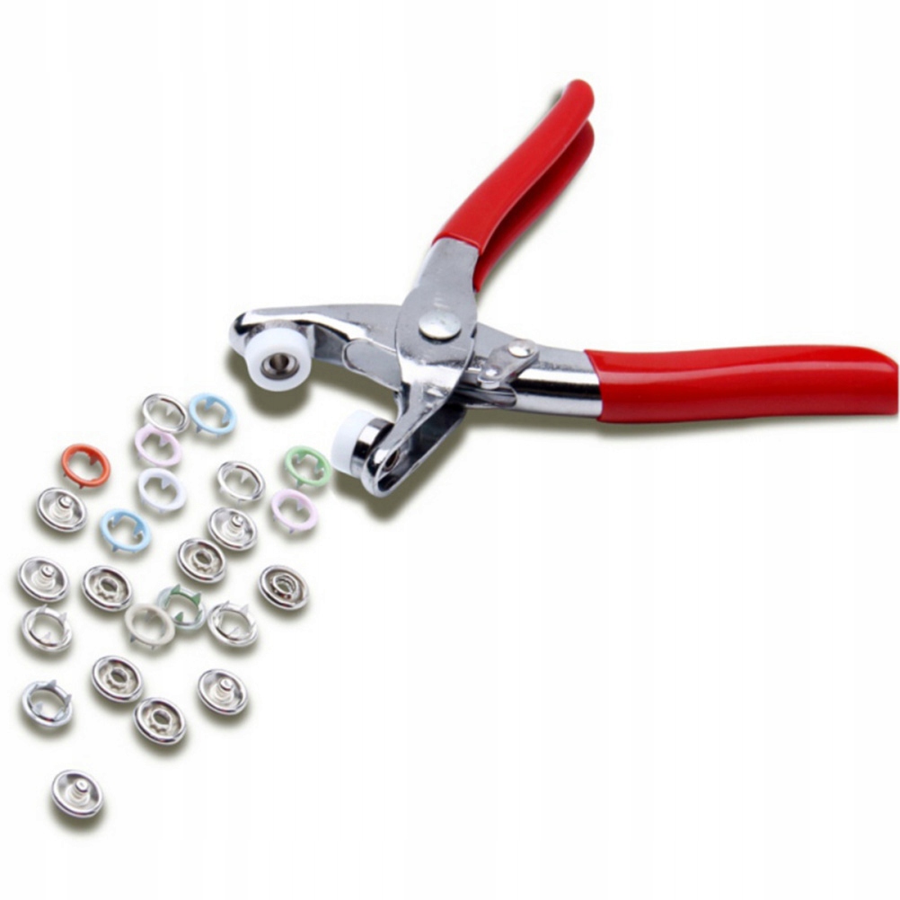 Sada knoflíků Nástroj pro upevnění kovový