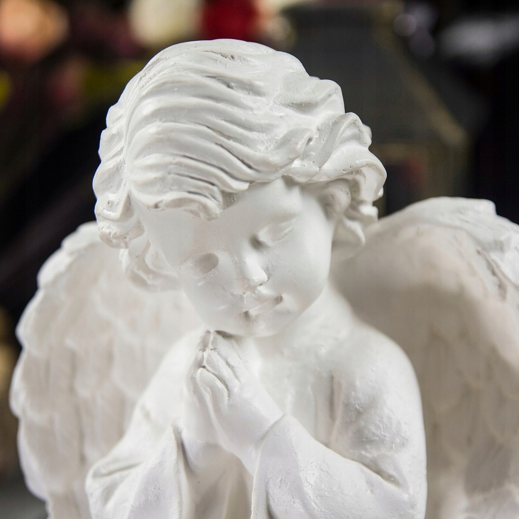 DUŻY ZNICZ + ŚWIECA GIPSOWA FIGURKA NAGROBNA LAMPA LED 3XAAA Kod producenta 551504