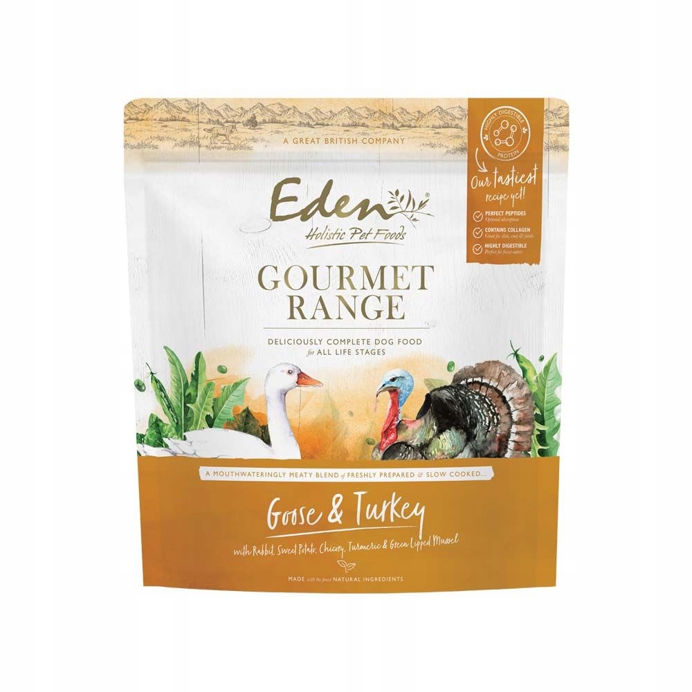 Levně Eden Gourmet Goose Turkey Husa a Krůta 2 kg