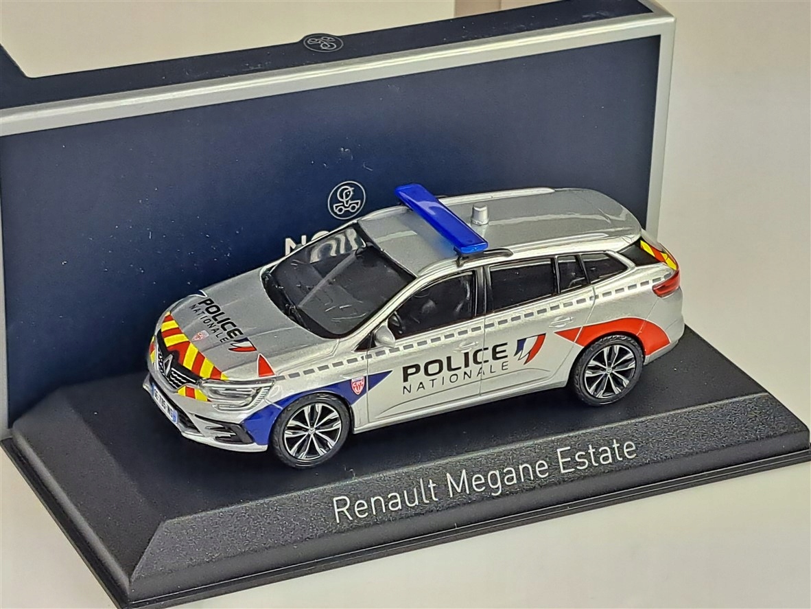 Norev Renault Megane Sport Tourer 2022 Police Nationale Crs 1:43