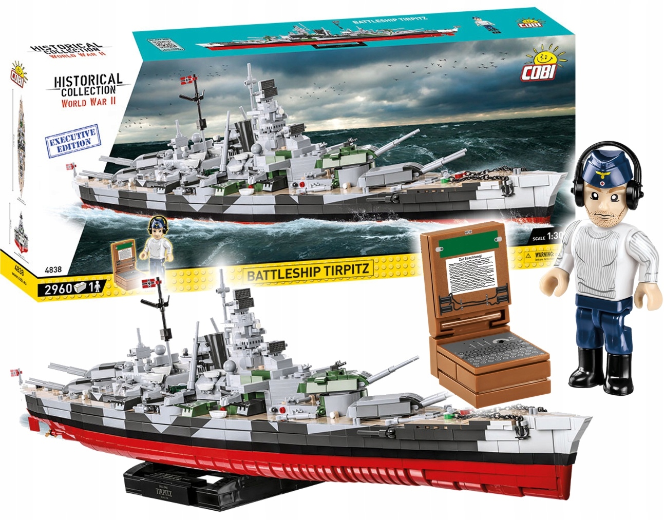 

Cobi 4838 Niemiecki Pancernik Battleship Tirpitz