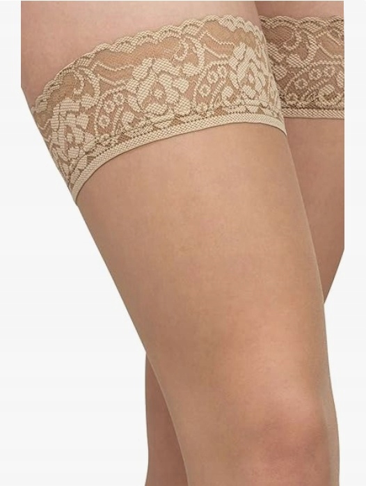 ROMA Camel Pończochy samonośne damskie 3/4 M/L