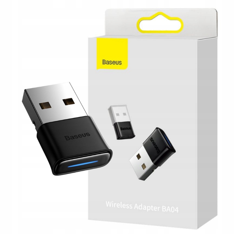 Baseus BA04 mini adapter Bluetooth 5.0 USB odbiornik nadajnik do komputera