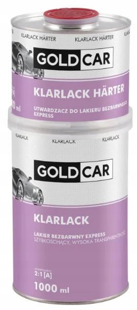 Lakier bezbarwny express 2:1 z utwardzaczem Goldcar Klarlack 1L