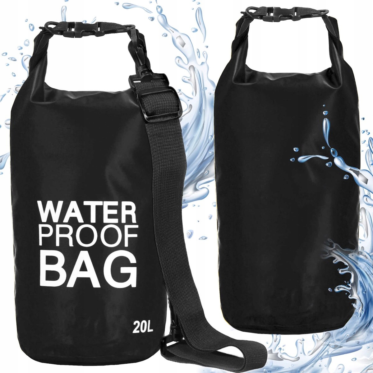 Worek Wodoodporny Na Kajak 20L Torba Pack Wodoszczelny Plecak Żeglarski 20L