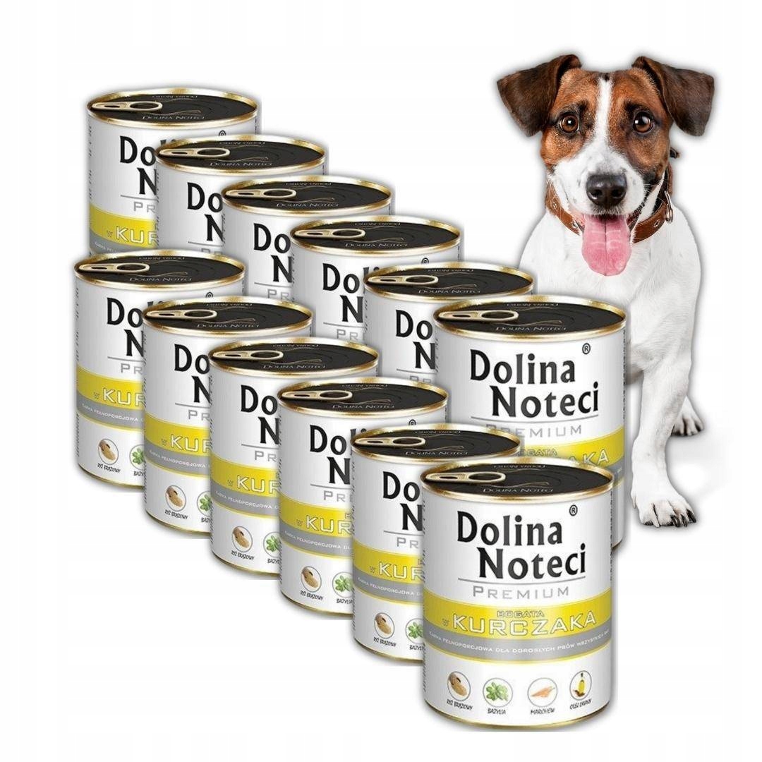 Levně Dolina Noteci Premium 12x800g Vlhké Krmivo pro psy bohaté na kuřecí maso