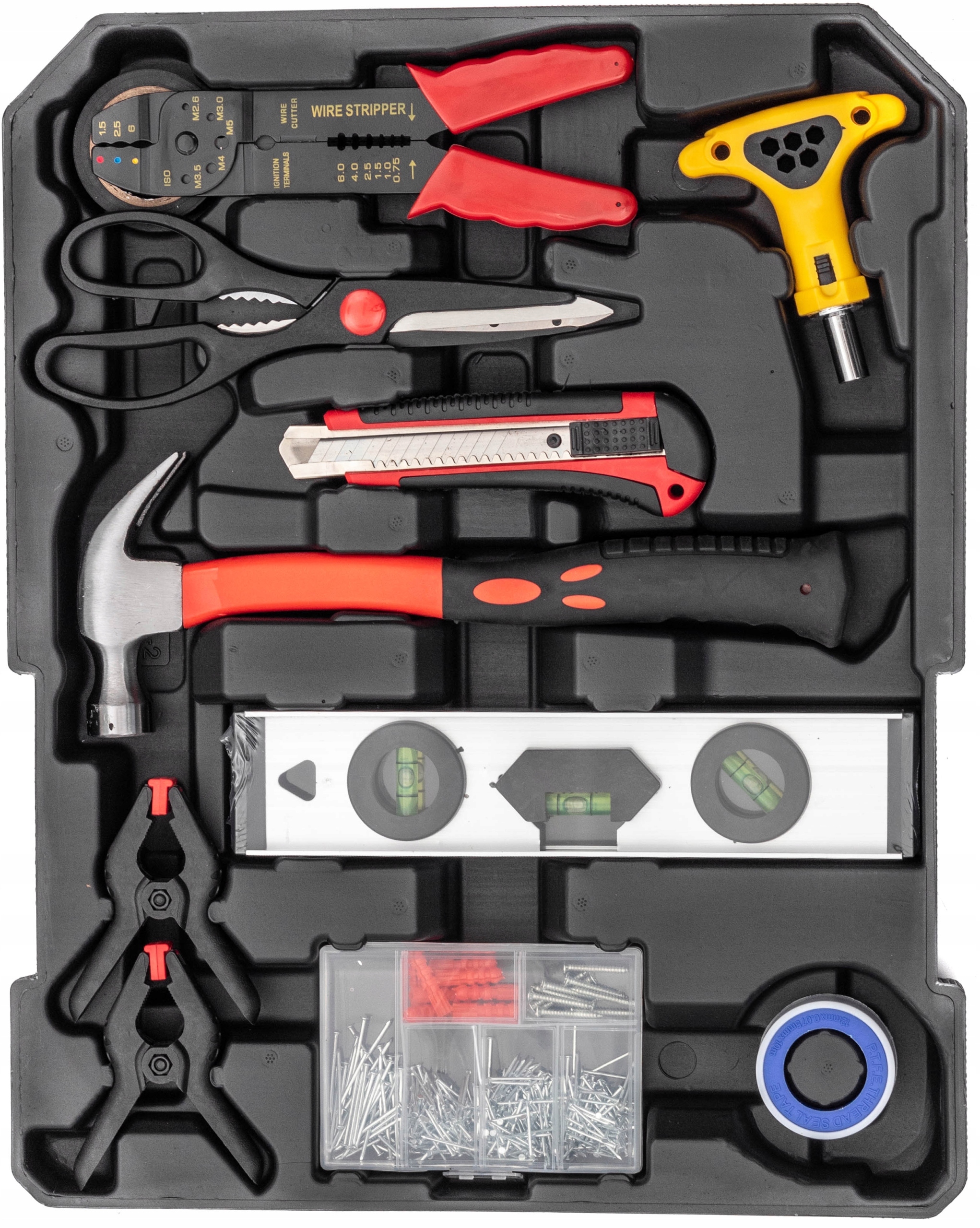 WALIZKA NARZĘDZIOWA ZESTAW NARZĘDZI KLUCZY 1750 ELEMENTY DUŻY XXL PRO Marka Riwall Pro