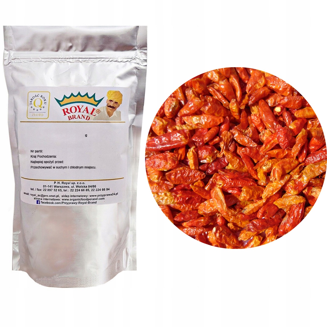 Levně Chilli Celé lusky birdeye peperoncino piri piri 500g