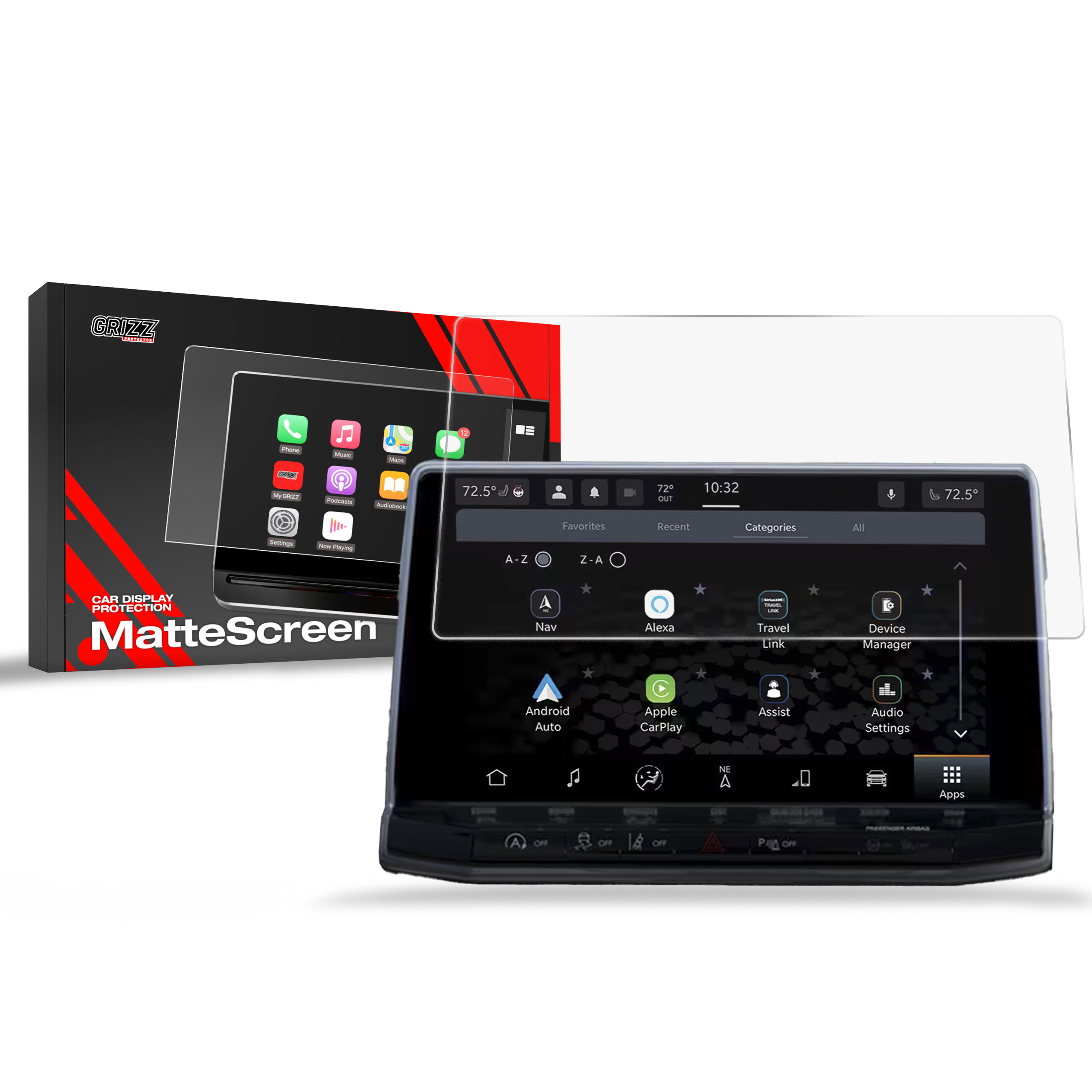 Folia Antyodciskowa do Jeep Compass 10,2" (2020-2024)