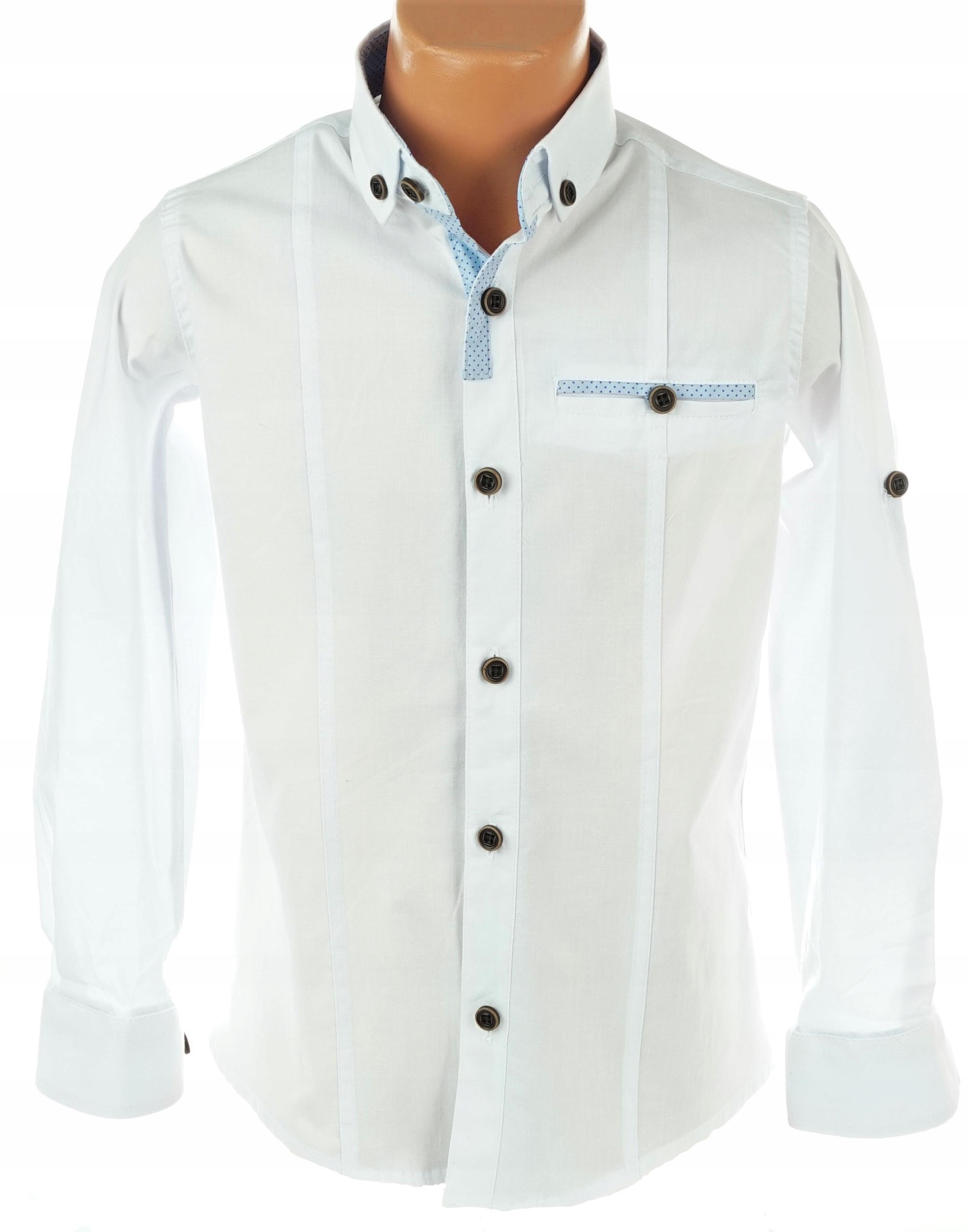 152 BIAŁA KOSZULA CHŁOPIĘCA ELEGANCKA TURCJA