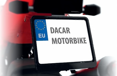 

Ramka tablicy rejestracyjnej motocykl czarna