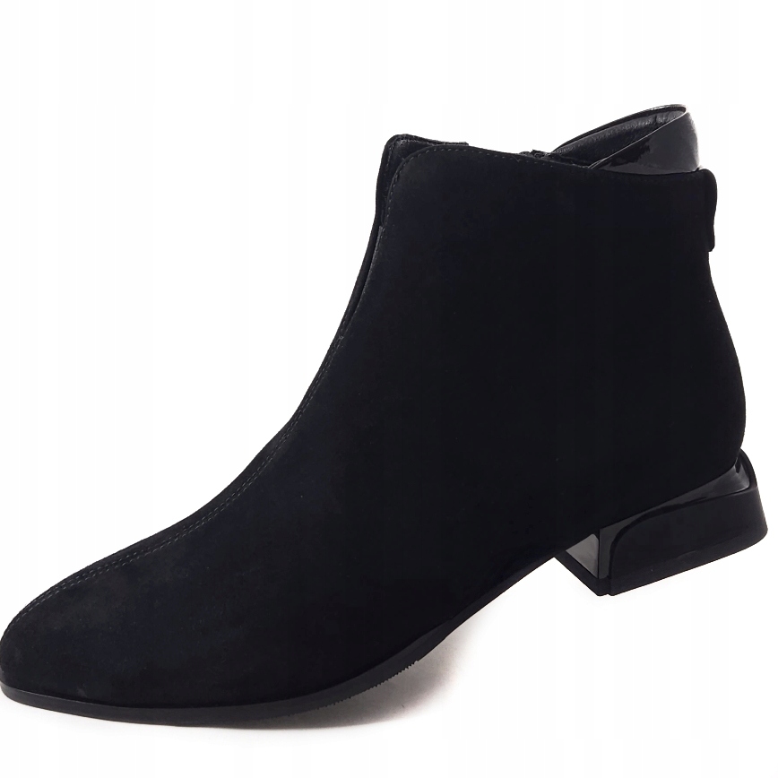 Elegantní dámské kotníkové boty z přírodní kůže Cambell 55306