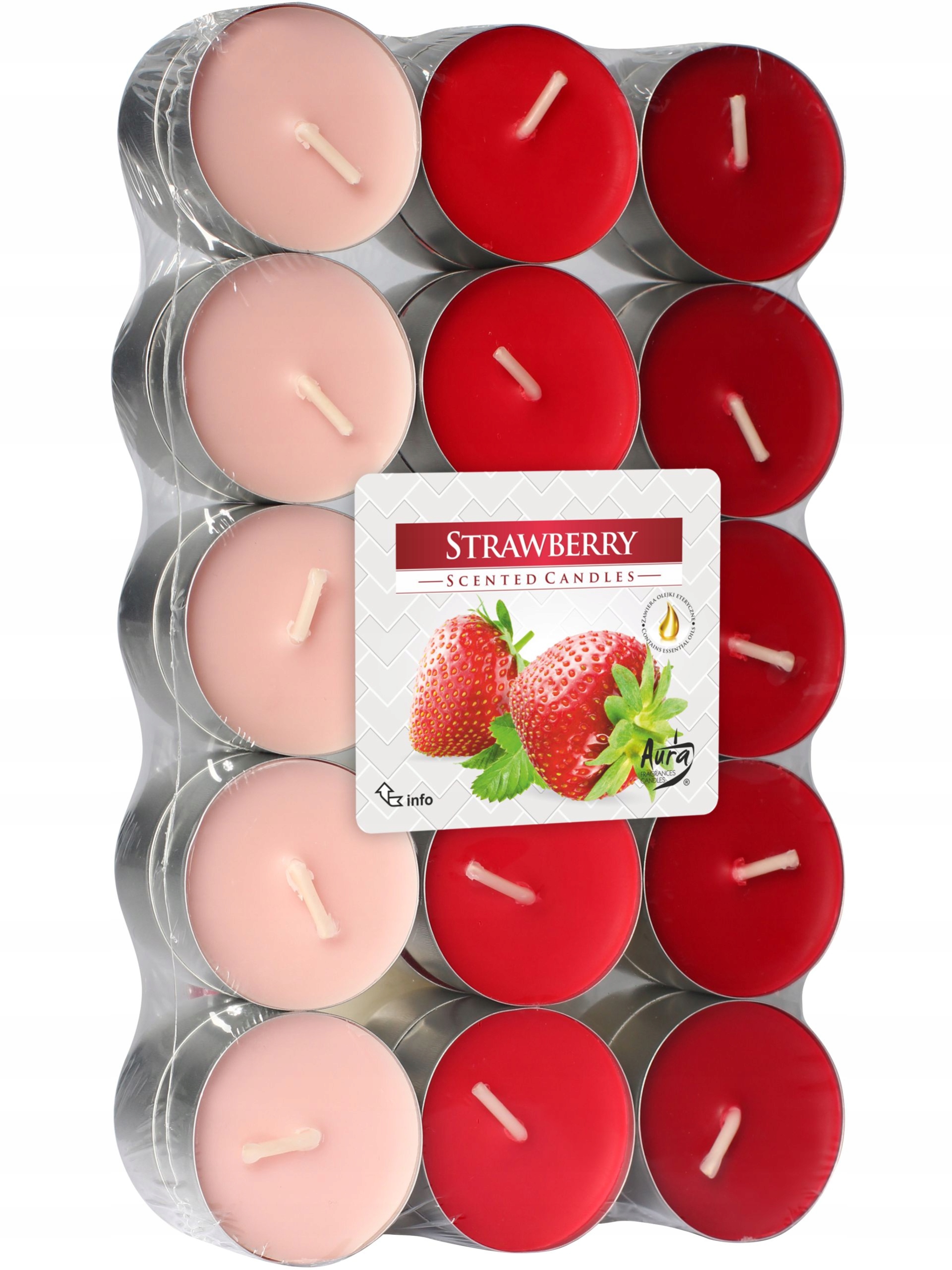 

Podgrzewacze Tealight Świeczki Zapachowe Truskawka