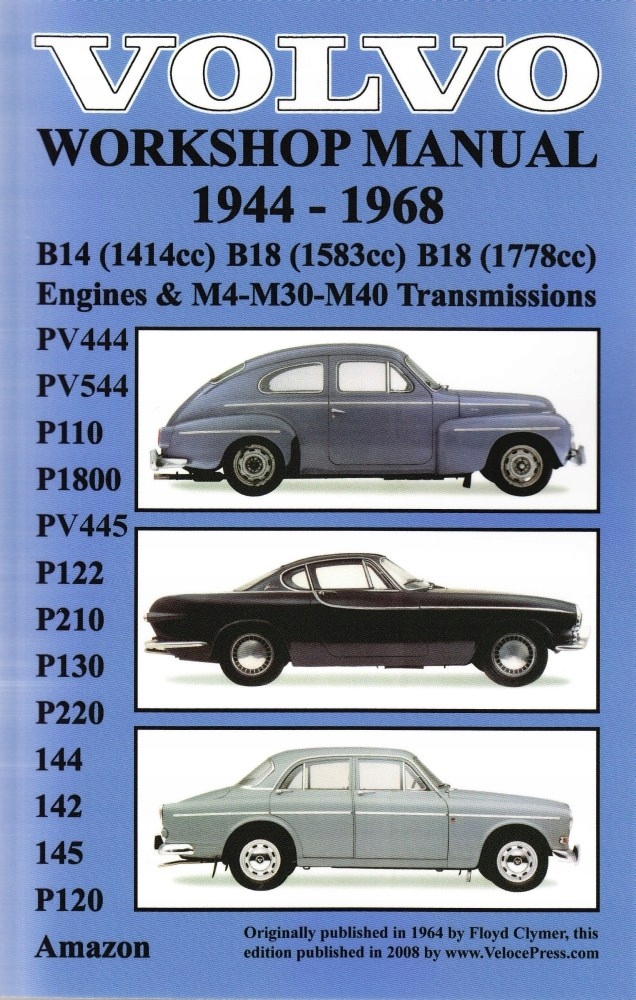 Volvo 444 445 544 PV Amazon P 1800 Sport 1944-1968
