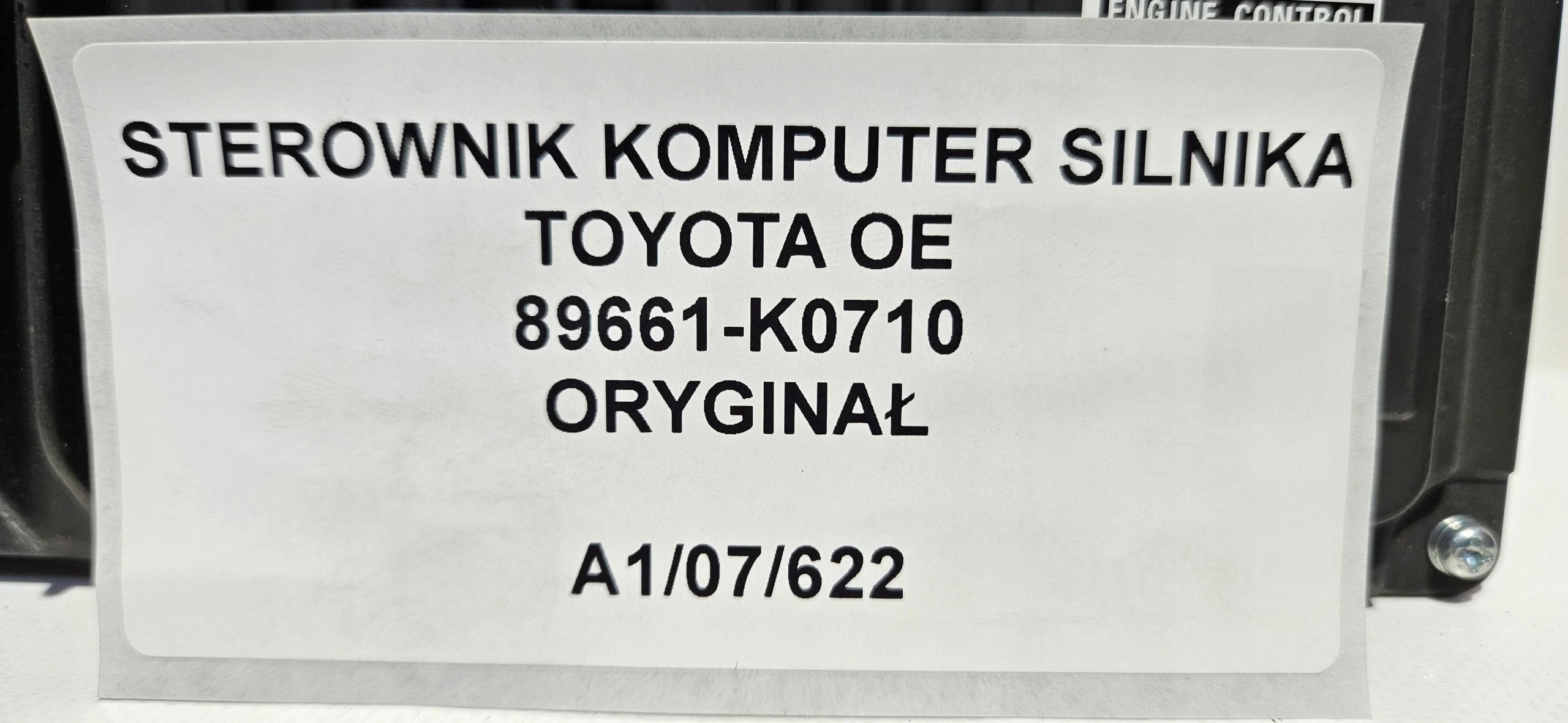 control unit computer of the engine TOYOTA OE 89661-K0710