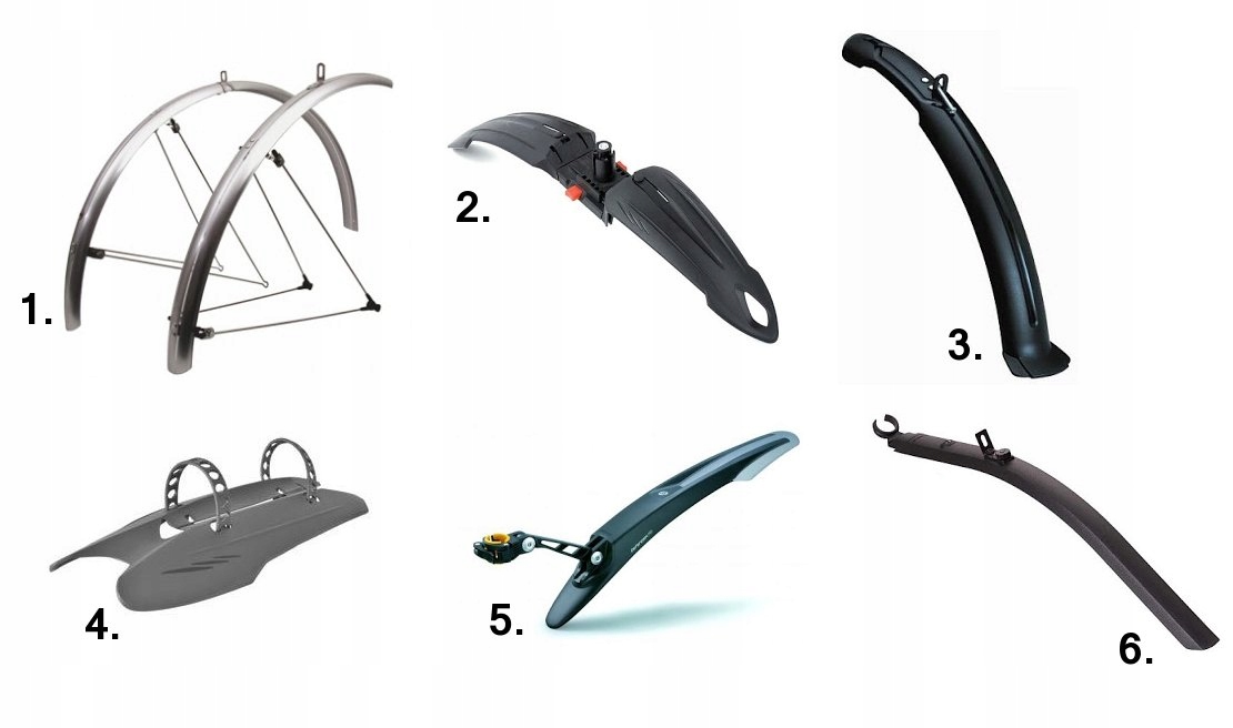 Błotnik rowerowy plastikowy 12 cali fioletowy Rodzaj komplet