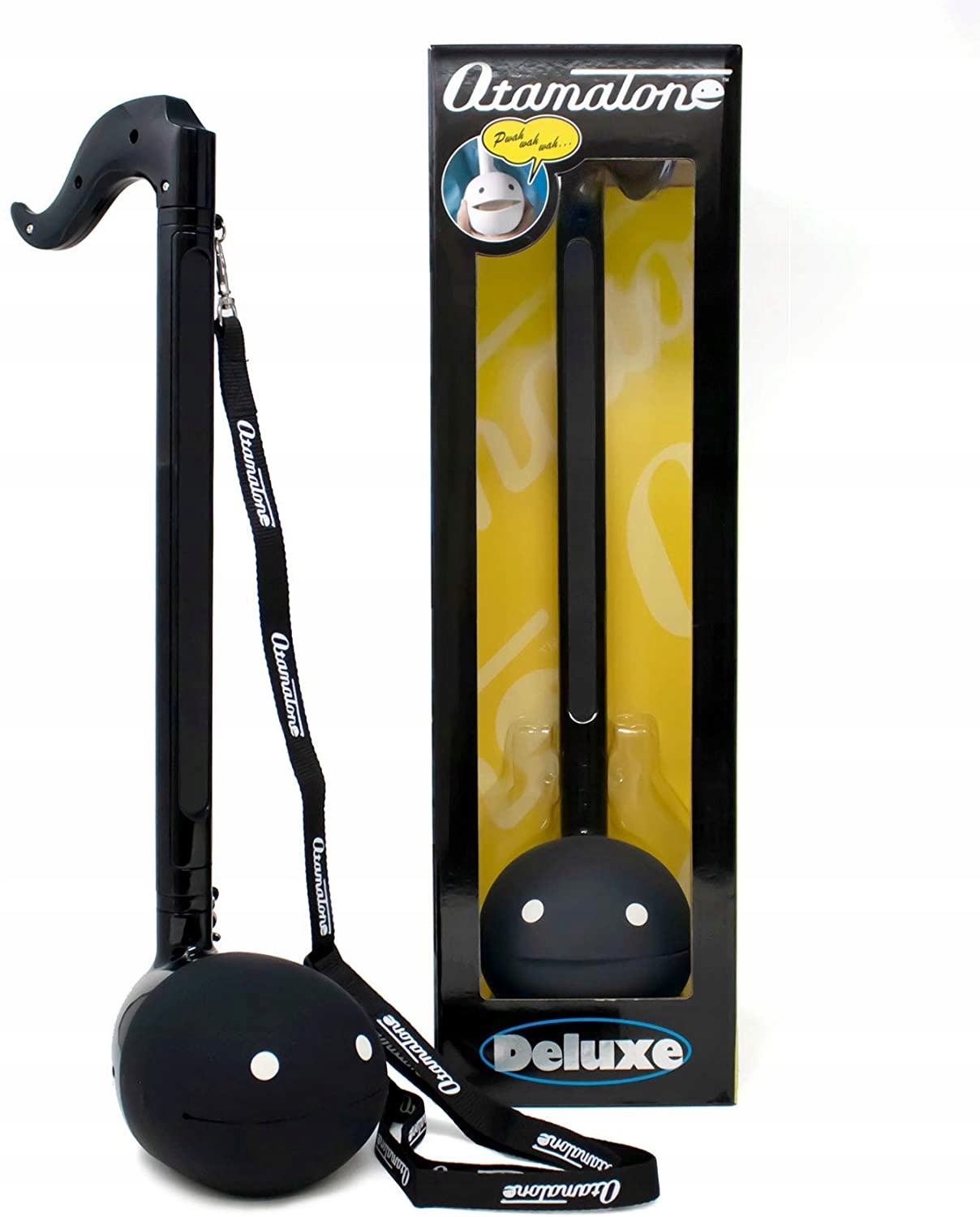 Otamatone Deluxe Black Syntezátor nástrojů Maywa Denki 44 cm Velký XXL