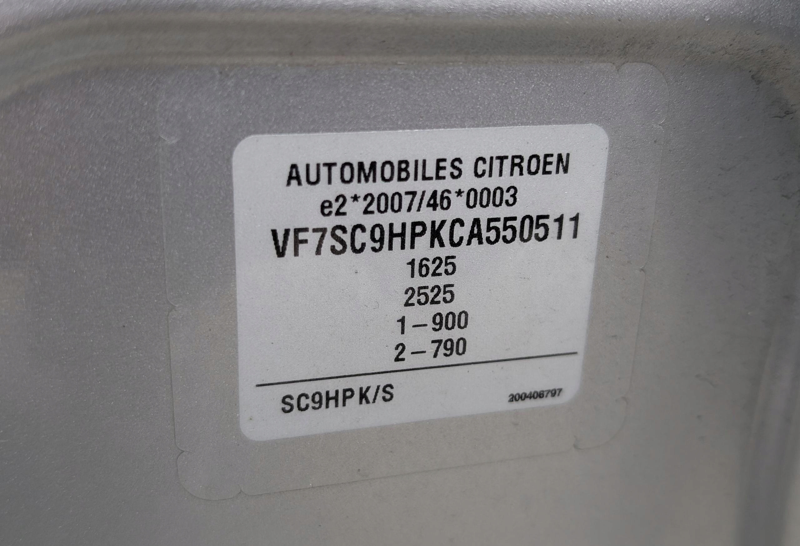 engine complete injectors TURBINA CITROEN C3 II 1.6 E-HDI 2009-13 9H06