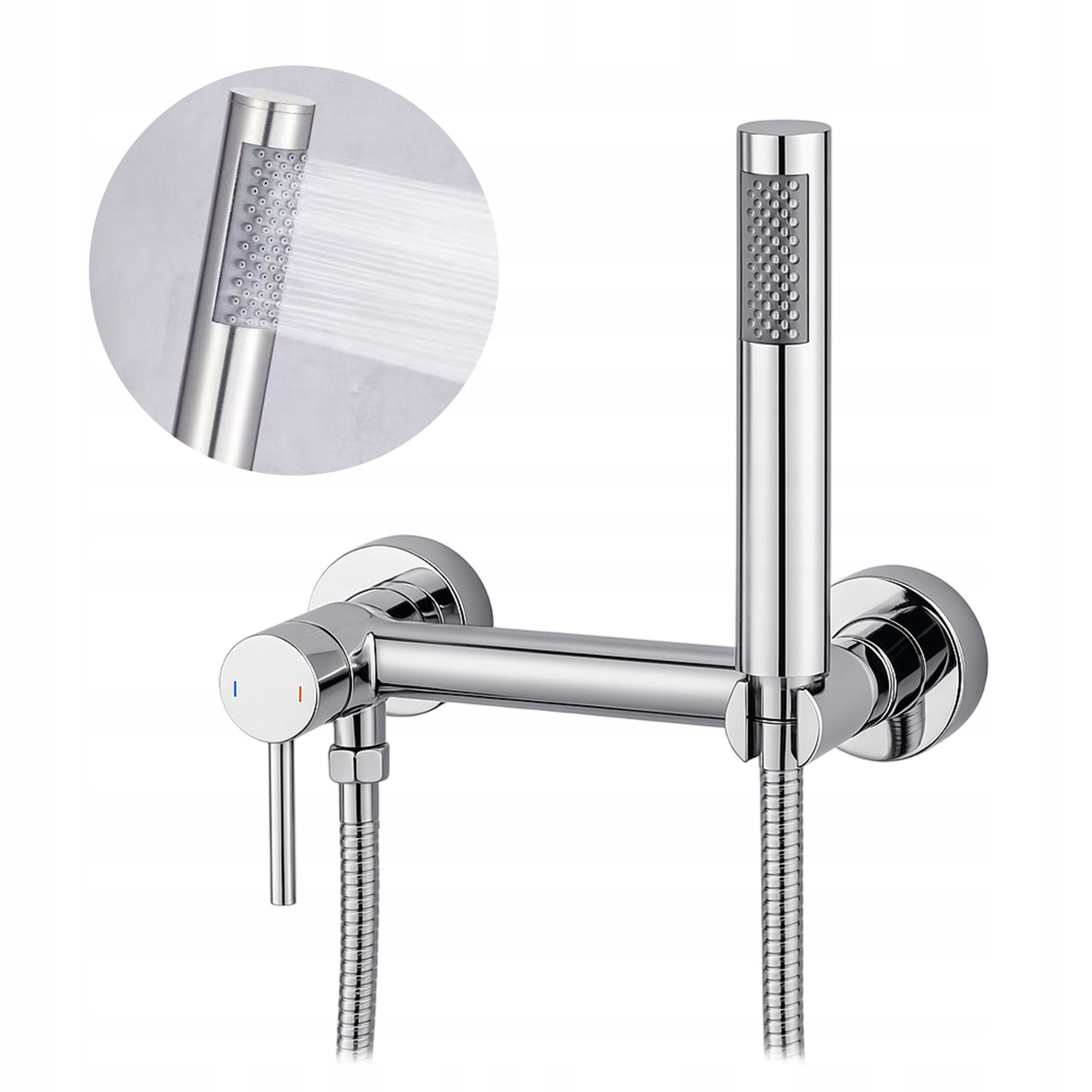 Nástěnná Sprchová Baterie Tryska Sada Chrom Baterie Do Sprchového Koutu