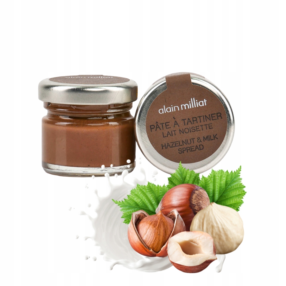 Krem orzechowy Alain Milliat w mini słoiczkach 28g x 60 szt.