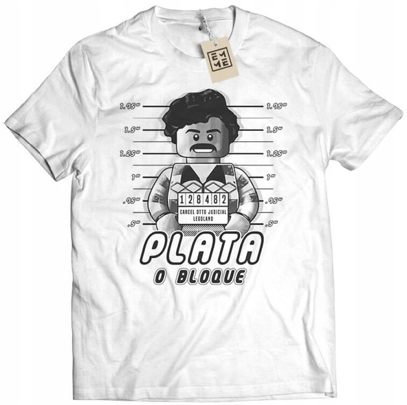 

Koszulka Plata o Bloque Pablo Escobar Lego S